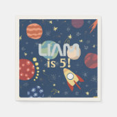 Galaxy Outer Space Kind is jarig Servet (Voorkant)