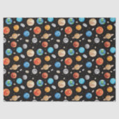 Galaxy Outer Space Planet Watercolor Illustration  Tissuepapier (Voorkant)