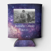 Galaxy Outer Space Sterrennacht foto bruiloft Blikjeskoeler (Voorkant)