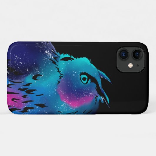Galaxy Owl Case-Mate iPhone Case (Achterkant (horizontaal))
