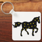 Galaxy Paard Sleutelhanger – Hemel Zodiac  (Voorkant)