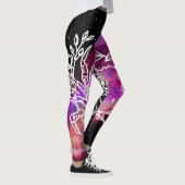 Galaxy Paars Cancer Constellation Zodiac Sign Leggings (Rechts)