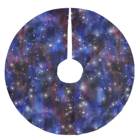 Galaxy paars mooie nachtelijke afbeelding aan de s kerstboom rok (Voorkant)