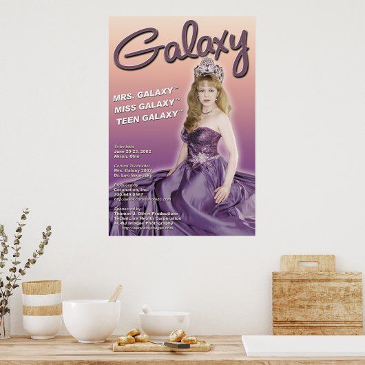 Galaxy Pageant 2002 Promo-Poster Poster (Keuken)