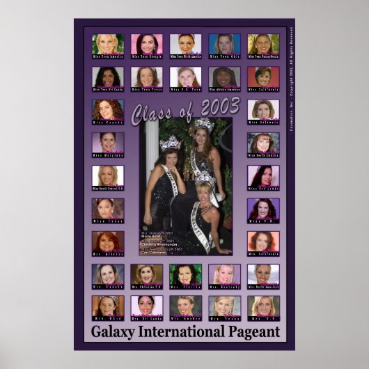 Galaxy Pageant Class of 2003 Poster (Voorkant)