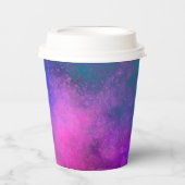 Galaxy Paint Splatter effect Meerkleurig Papieren Bekers (Voorkant)