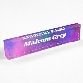 Galaxy Paint Splatter-effect Naambordje