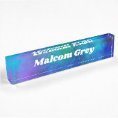 Galaxy Paint Splatter-effect Naambordje