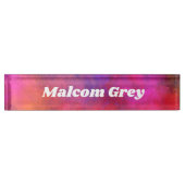 Galaxy Paint Splatter-effect Naambordje (Voorkant)