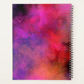 Galaxy Paint Splatter effect paarse sinaasappel ro Planner (Achterkant)