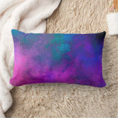 Galaxy Paint Splatter effect roze blauw groen Kussen (Deken)