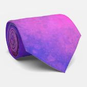 Galaxy Paint Splatter effect Roze & Blauw Stropdas (Opgerold)