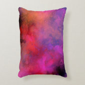 Galaxy Paint Splatter effect roze sinaasappel Accent Kussen (Voorkant(Verticaal))