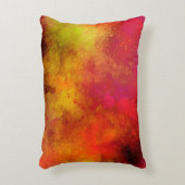 Galaxy Paint Splatter effect Sinaasappel Rood Accent Kussen (Voorkant(Verticaal))