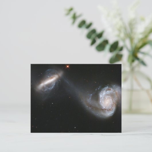 Galaxy Pair Briefkaart (Staand voorkant)