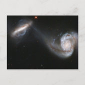 Galaxy Pair Briefkaart (Voorkant)