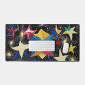 Galaxy paradise - Vibrant Abstract Starry Night Bureaumat (Keyboard & Muis)