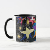 Galaxy paradise - Vibrant Abstract Starry Night Mok (Links)