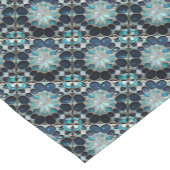 Galaxy parel sneeuwvlokken geïnspireerd blauw korte tafelloper (Hoek)