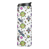 Galaxy-patroonontwerp Thermosbeker (Gedraaid links)