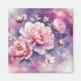 Galaxy Peony Magnet