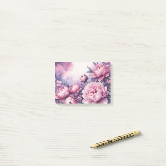 Galaxy Peony Post Het merkt op Post-it® Notes (Op bureau)