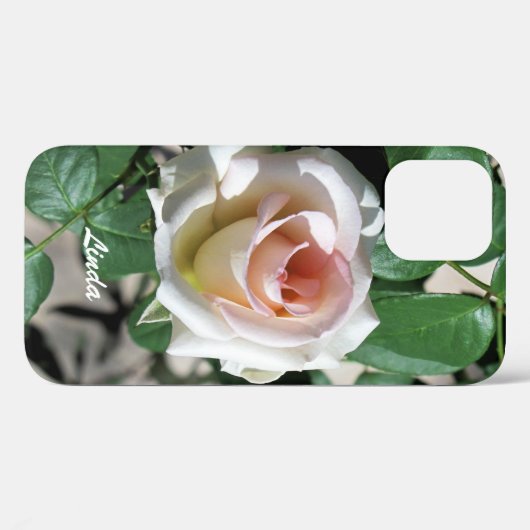 Galaxy Phone Case White Rose (Achterkant (horizontaal))
