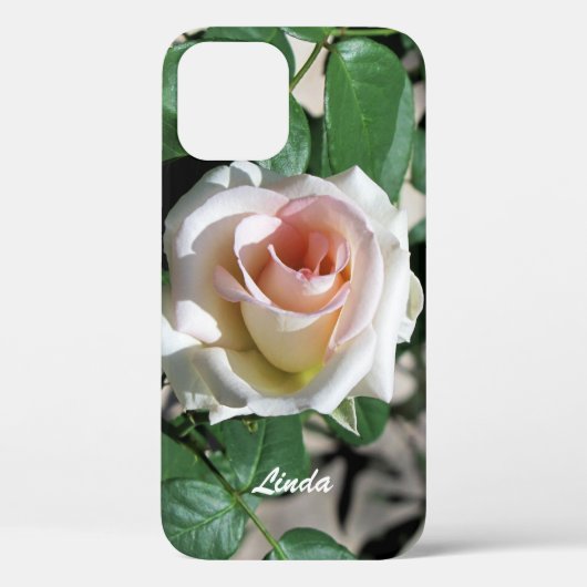 Galaxy Phone Case White Rose (Achterkant)