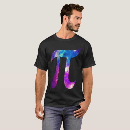 Galaxy Pi Symbol Space Math 's T-shirt (Voorkant volledig)