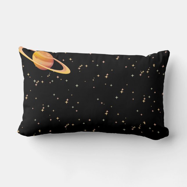 Galaxy Pillow met twee planeten Kussen (Achterkant)