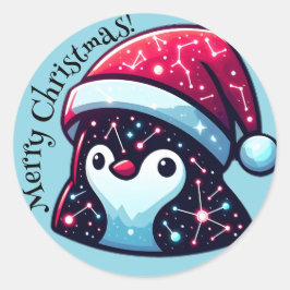 Galaxy Pinguïn Stickers | Ruimtevaart-Thema