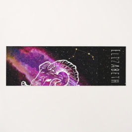 Galaxy Pink Aries Constellation Zodiac Custom Yogamat
