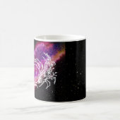 Galaxy Pink Cancer Constellation Zodiac Sign Koffiemok (Center)
