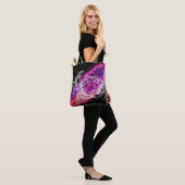 Galaxy Pink Cancer Constellation Zodiac Sign Tote Bag (Op model)