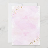 Galaxy Pink Gold Baby shower Kaart (Achterkant)