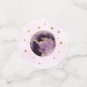 Galaxy Pink Gold Buitenspatie Birthday Confetti (Kleine voorkant)