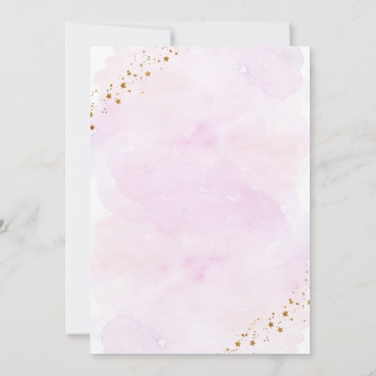 Galaxy Pink Gold Space Birthday Time Capsule-kaart Kaart (Achterkant)