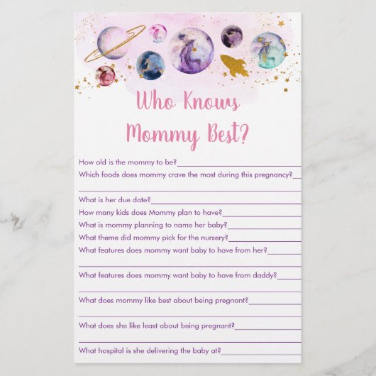 Galaxy Pink Gold Space die het beste gamma van mam (Voorkant)