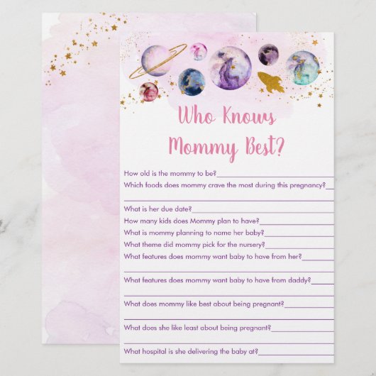 Galaxy Pink Gold Space die het beste gamma van mam (Voorkant / Achterkant)