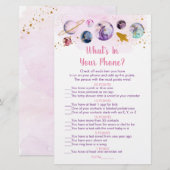 Galaxy Pink Gold Space Wat zit er in je telefoonsp (Voorkant / Achterkant)