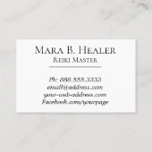 *~* Galaxy Pink Lavender Peach Nebula Universe Visitekaartje (Achterkant)