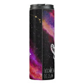 Galaxy Pink Paars Aries Constellation Zodiac Sign Thermosbeker (Achterkant)