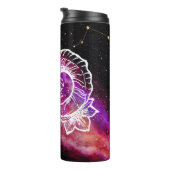 Galaxy Pink Paars Aries Constellation Zodiac Sign Thermosbeker (Geroteerd rechts)