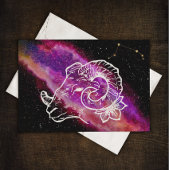 Galaxy Pink Paars Aries Zodiac Constellation Sign