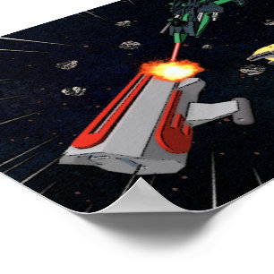 Galaxy Pirating Poster (klein)