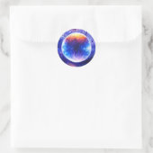 Galaxy planet and nebula ronde sticker (Tas)
