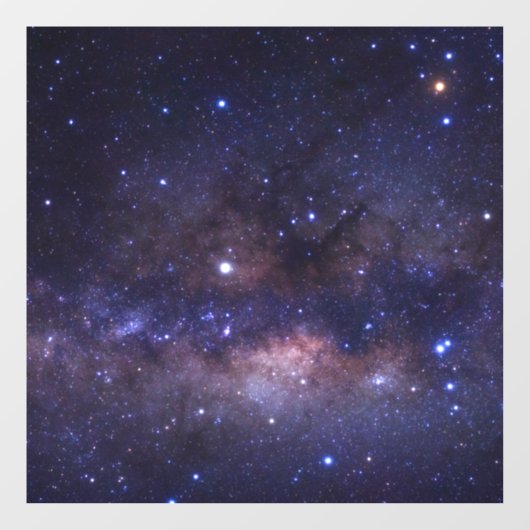 Galaxy Planet Rood Blauw Kleurrijke Ruimte Sterren Raamsticker (Vel)