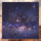 Galaxy Planet Rood Blauw Kleurrijke Ruimte Sterren Raamsticker (Vel 2)