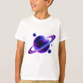 Galaxy Planet Space Kids T-Shirt (Voorkant)