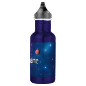 Galaxy Planet Water Bottle – Aangepaste naam Waterfles (Rechts)